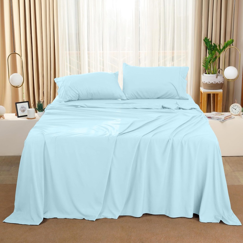 Utopia Bedding King Sheet Set – 4 Piece Bed Sheets for King Size Bed, Soft