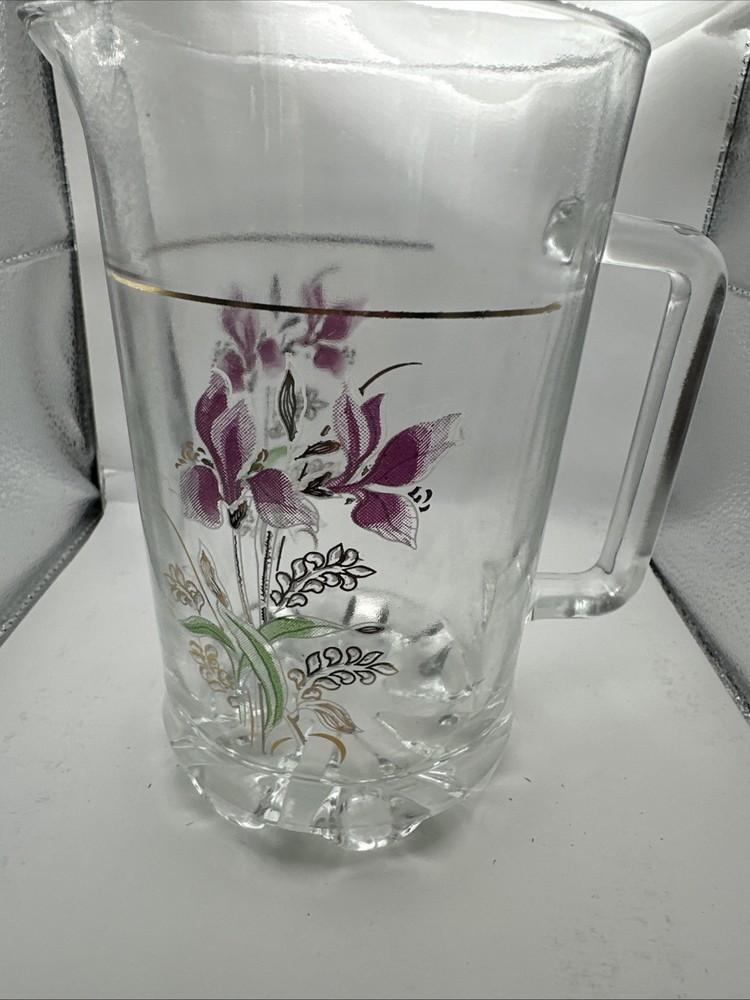 Glass Pitcher Verve De Val Bor Iris