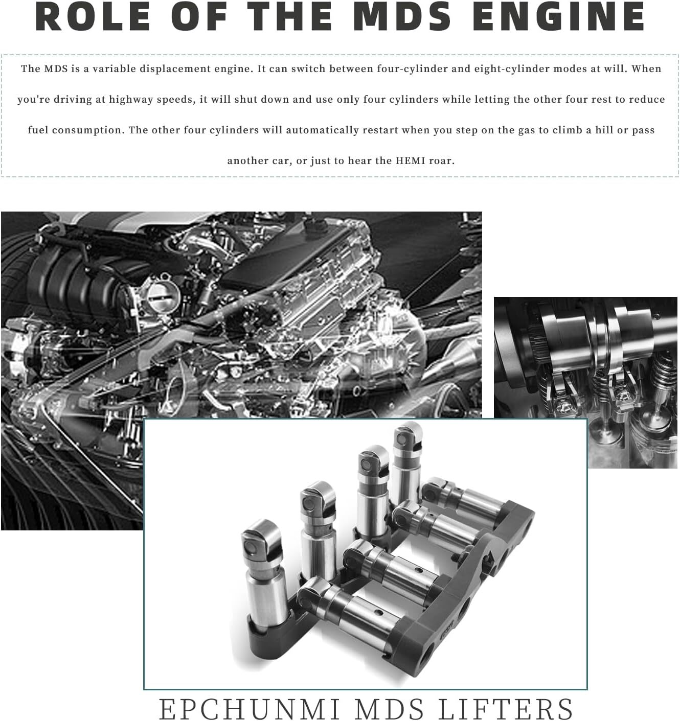 MDS Hydraulic Lifters Fits 05-18 Chrysler Dodge Jeep Ram 5.7 6.1 6.4 HEMI