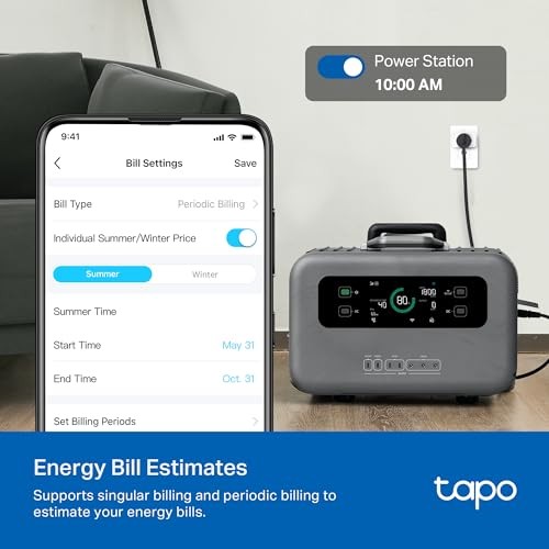 TP-Link Smart Plug Mini, Matter Compatible, Compatible with Alexa, 4-Pack