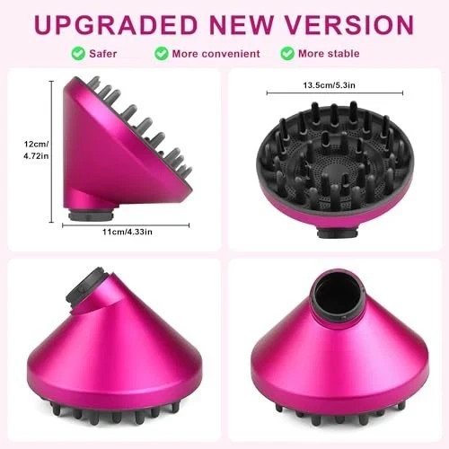 Upgraded Diffuser Attachment for Dyson Airwrap HS05 HS03 HS01 Converting for ...