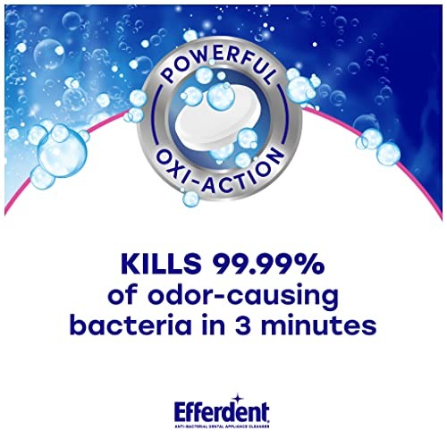 Efferdent Denture Cleaner Tablets - Clean Retainers, Aligners, Mouth Guards