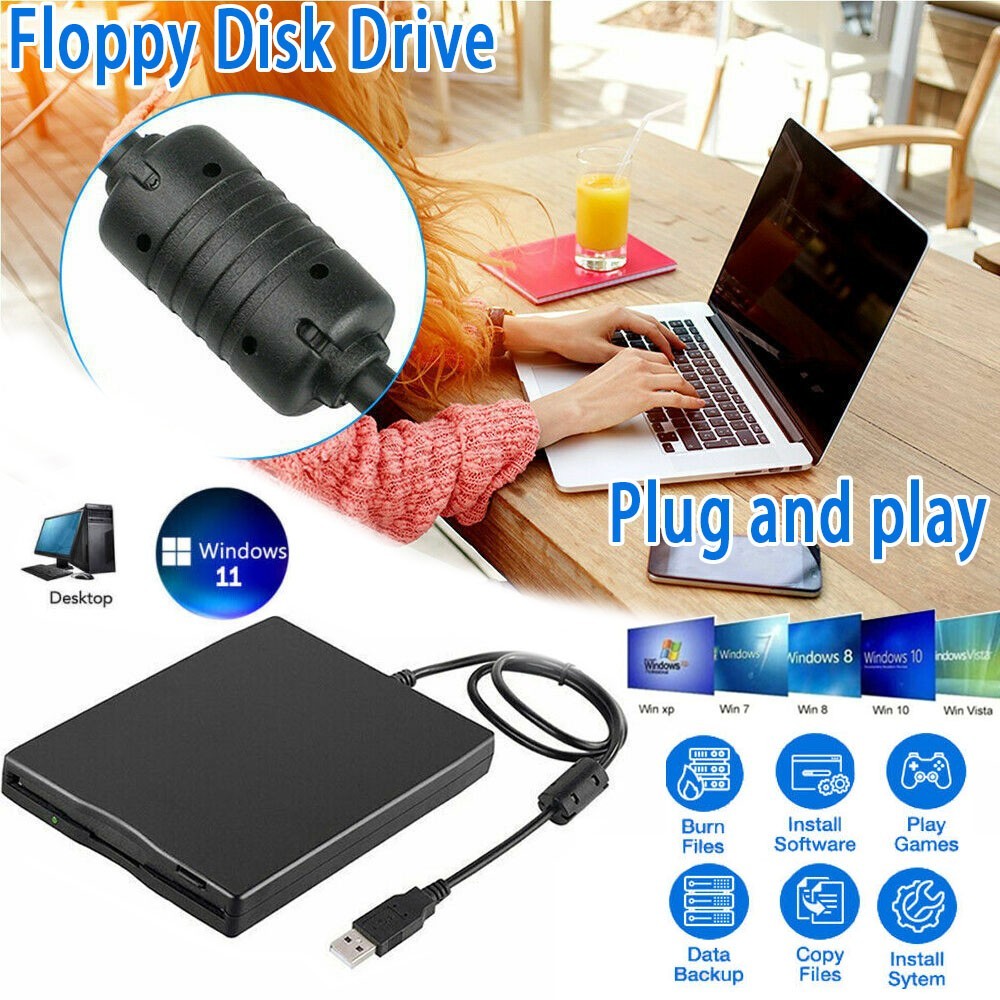 Floppy Disk Reader 1.44Mb USB Floppy Disk Drive/Player/Converter External 3.5