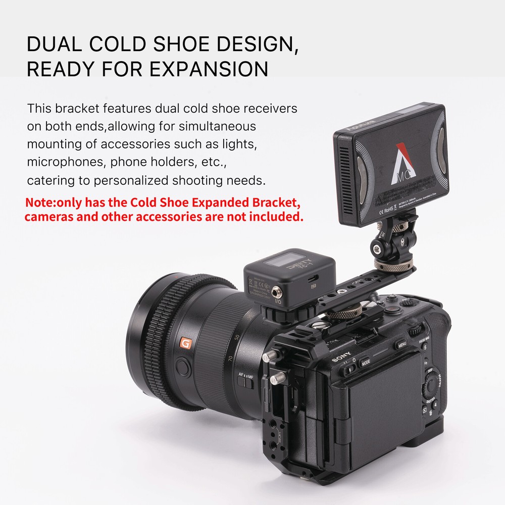 Tilta Dual Cold Shoe Expanded Bracket Camera Expansion Adapter Mounting