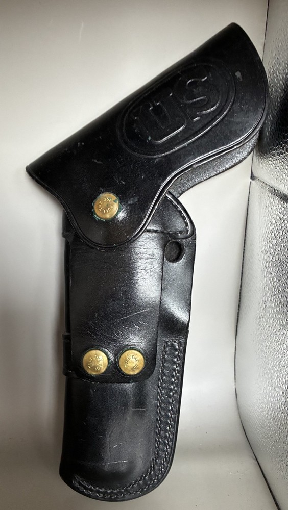 Two 1940s Leather Gun Cases and Clip Case