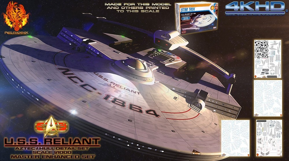 U.S.S. Reliant 1/1000 Scale Master Enhanced Detailing Set