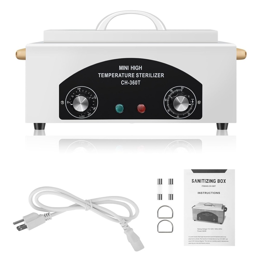 Metal Tool Sterilization Box with Handle - Ideal for Beauty Professionals