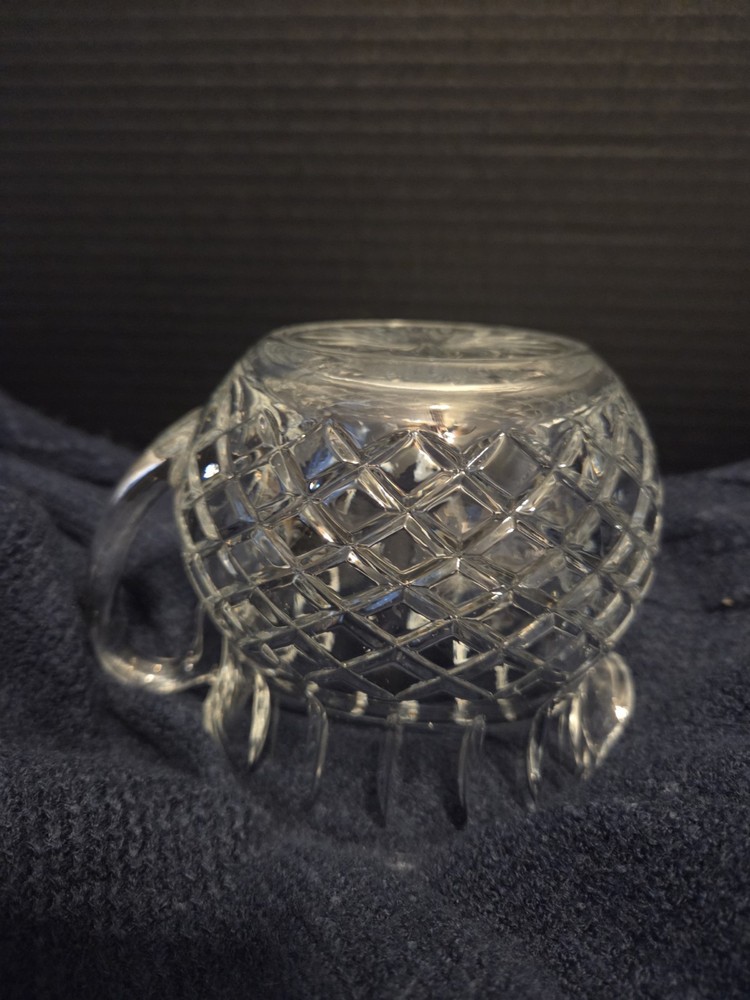 Heavy Leaded Cut Glass 5" Pitcher