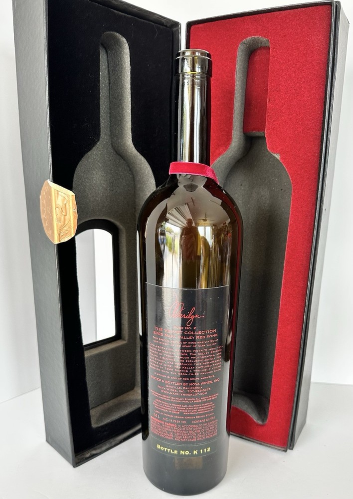 Marilyn Monroe Empty Wine Bottle With Box