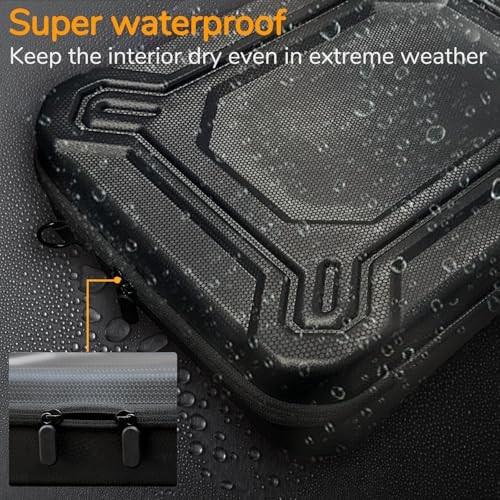 Starlink Mini Case-Durable PU Case with Custom Grooves Shoulder Strap & Handle