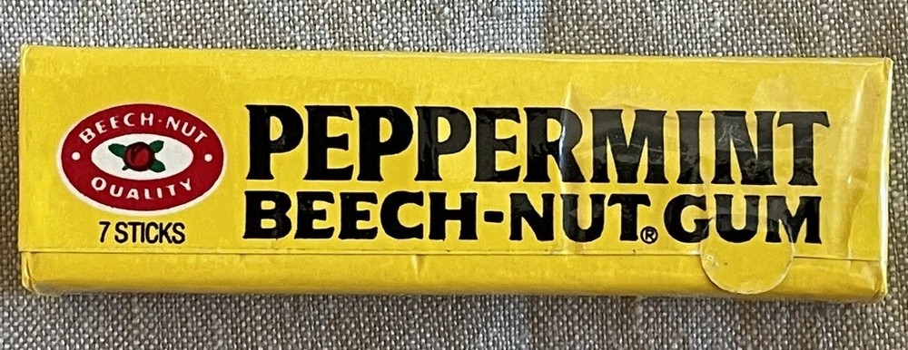 Vintage BEECH-NUT PEPPERMINT GUM  Unopened  NOS