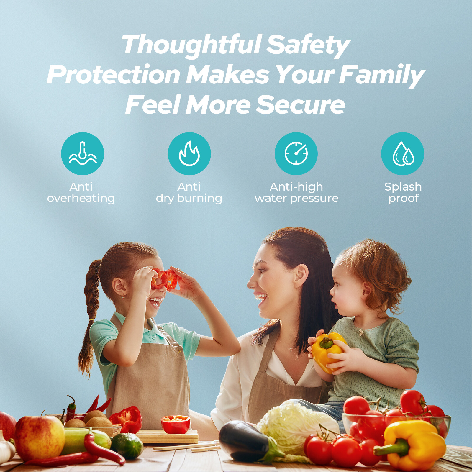 【90% NEW】1440W 8.0 Gallon Electric Mini Tank Water Heater Instant Hot Water