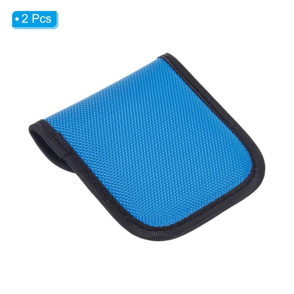 2Pcs 58mm Camera Filter Case Camera Filter Case Pouch Blue