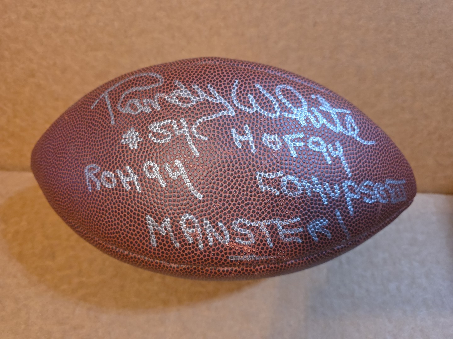 Randy White Signed HOF 94 ROH 94 Inscription Wilson NFL Football Dallas Cowboy