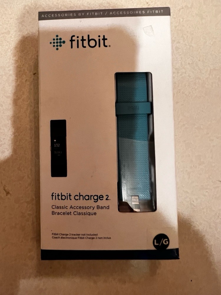 Authentic Fitbit Charge 2 Genuine Classic Accessory Band Blue Open Box