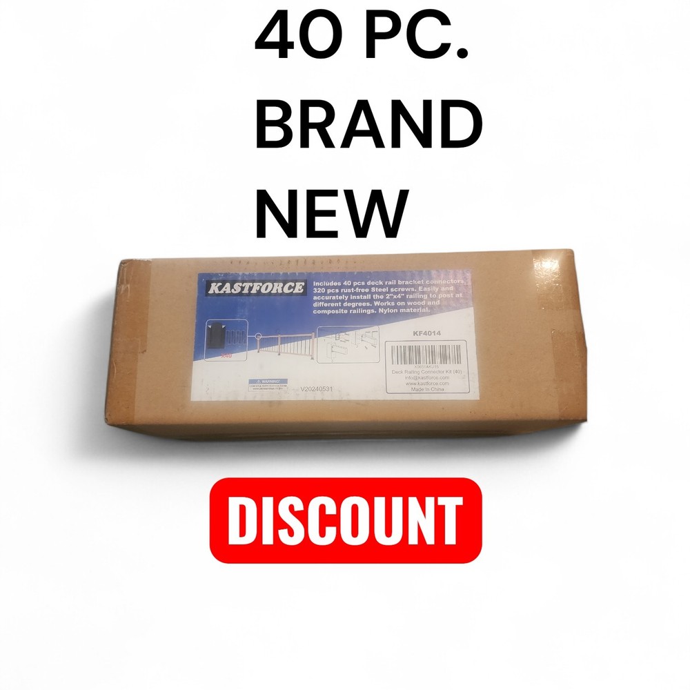 40pcs Deck Railing Connector Railing Brackets Fit for 2x4 Railing NEW IN BOX!