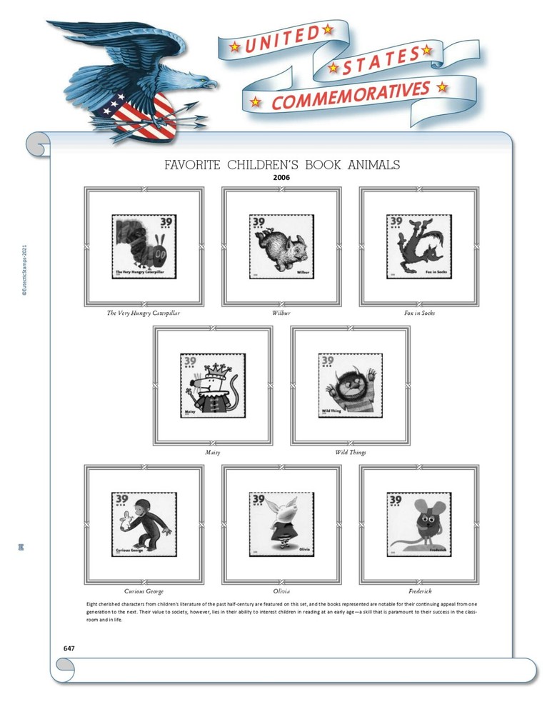 2006 U.S. Commemorative Singles COMPLETE Supplement (White Ace Alternative)