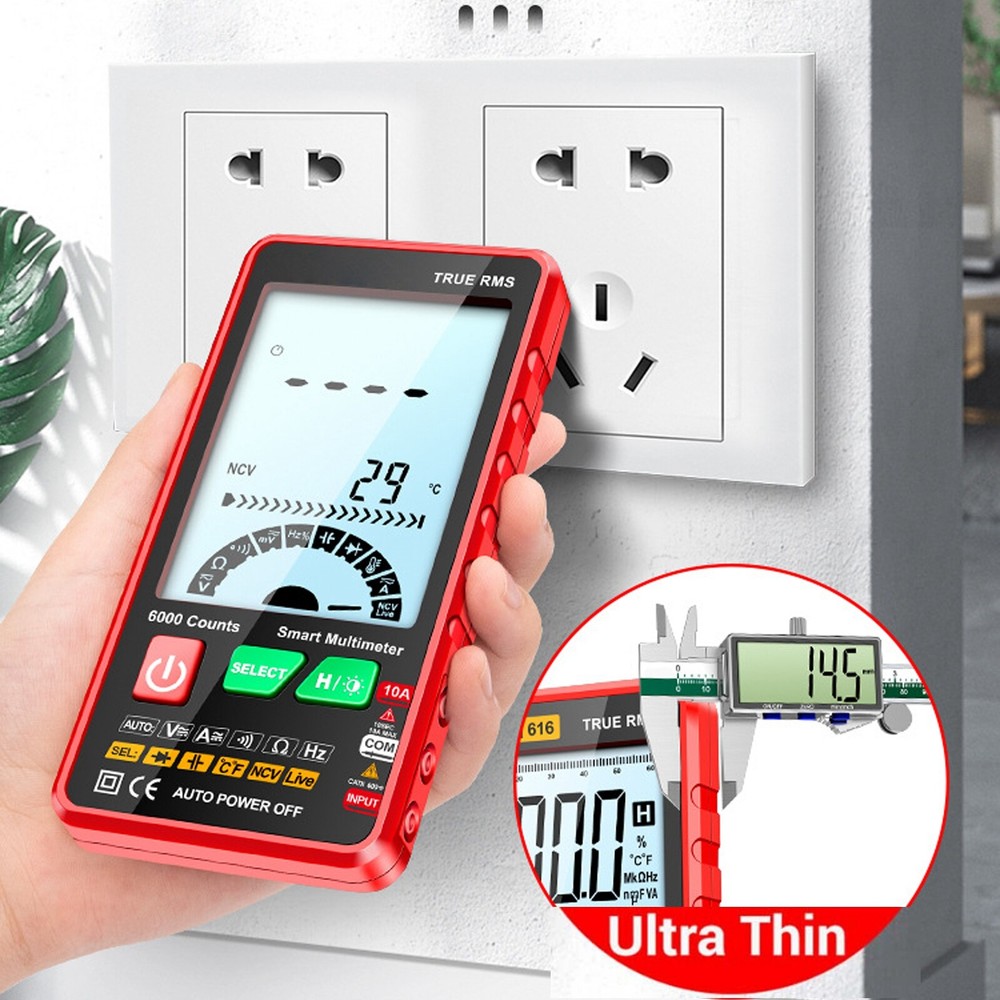 Digital Multimeter AC/DC Voltmeter Resistance Capacitance Temp Hz Meter Tester