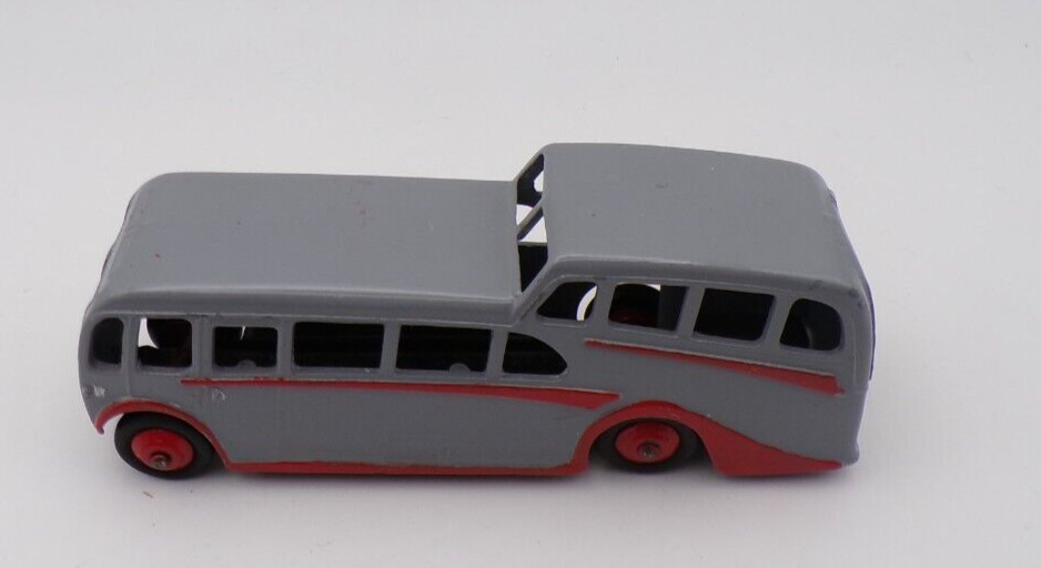 DINKY OBSERVATION COACH GREY/RED REPAINTED GOOD UNBOXED.