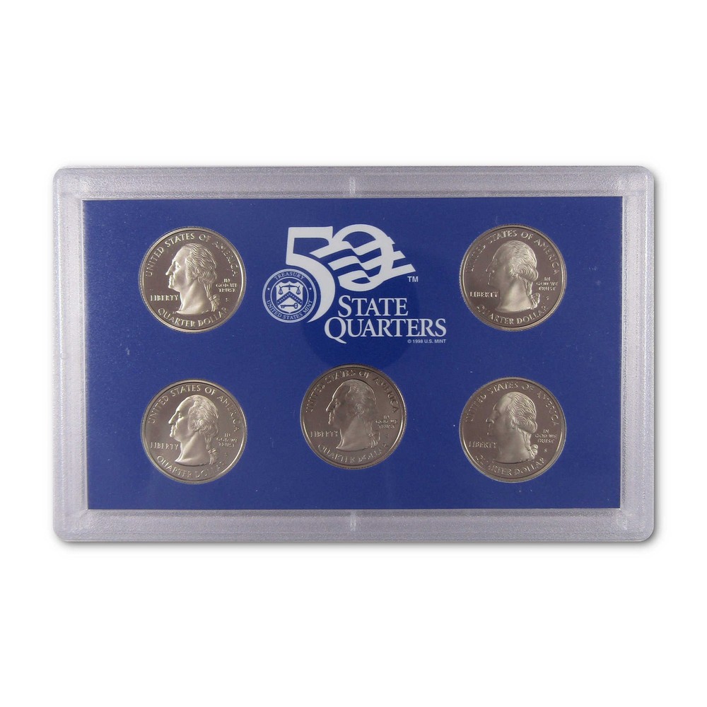 2008 State Quarter Clad Proof Set U.S. Mint Packaging OGP COA