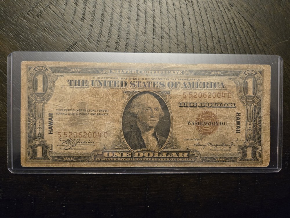 1935 A $1 Silver Certificate Note Hawaii Emergency Issue (S 52062004 C)