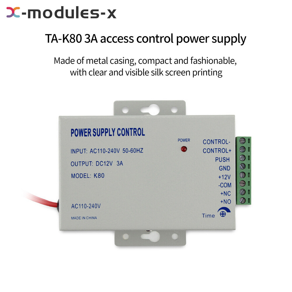 12V 3A Door Access Control Power Supply Controller Power Box For Intercom System