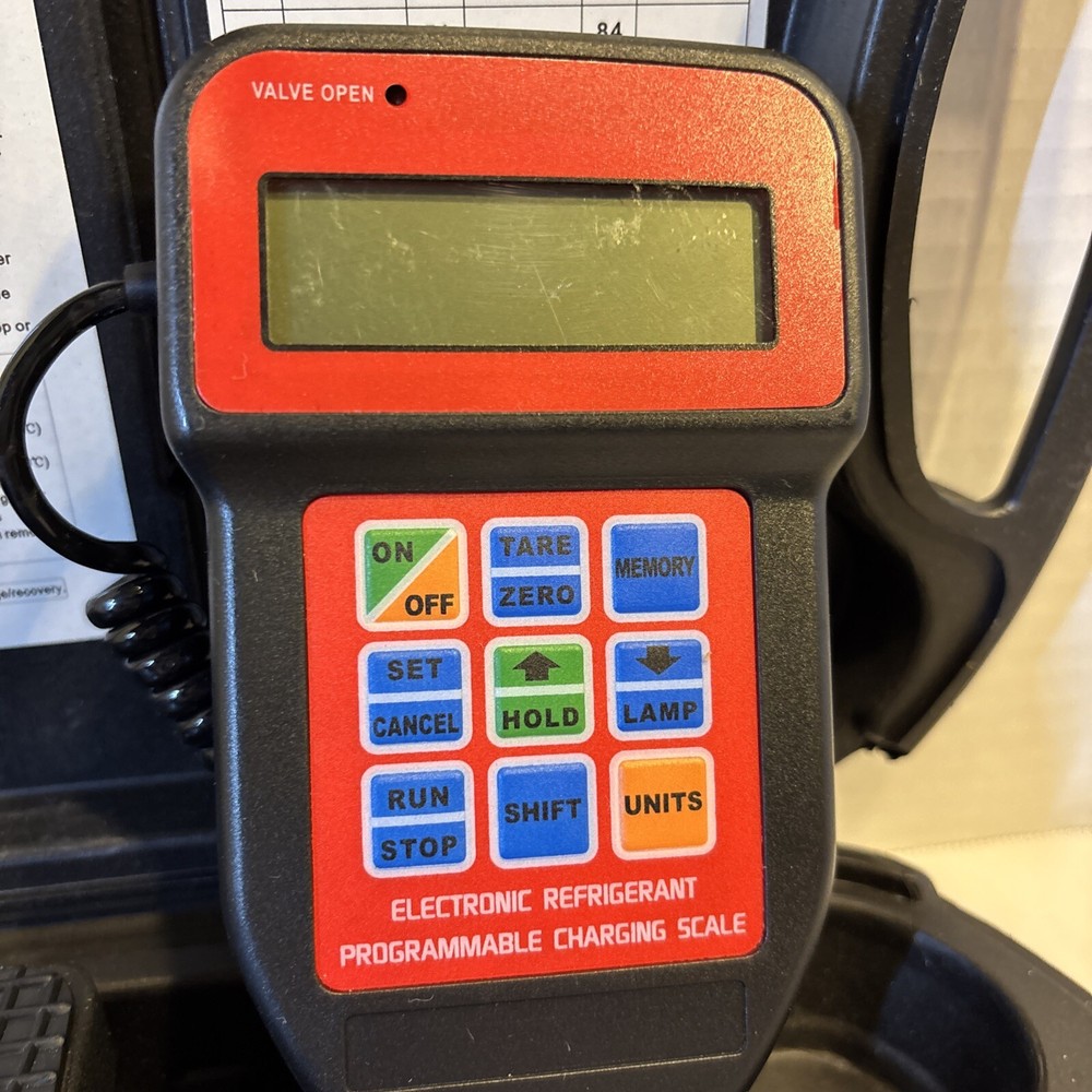 ZORO 5PWF7 ELECTRONIC REFRIGERANT SCALE PROGRAMMABLE