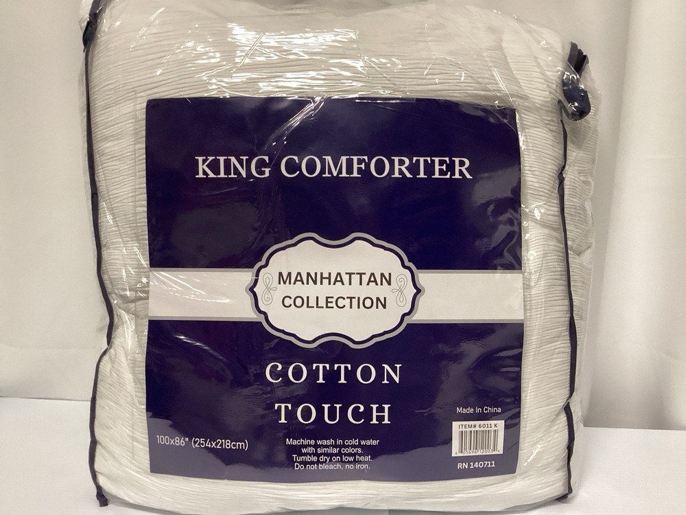 Manhattan Cotton Touch King Comforter New