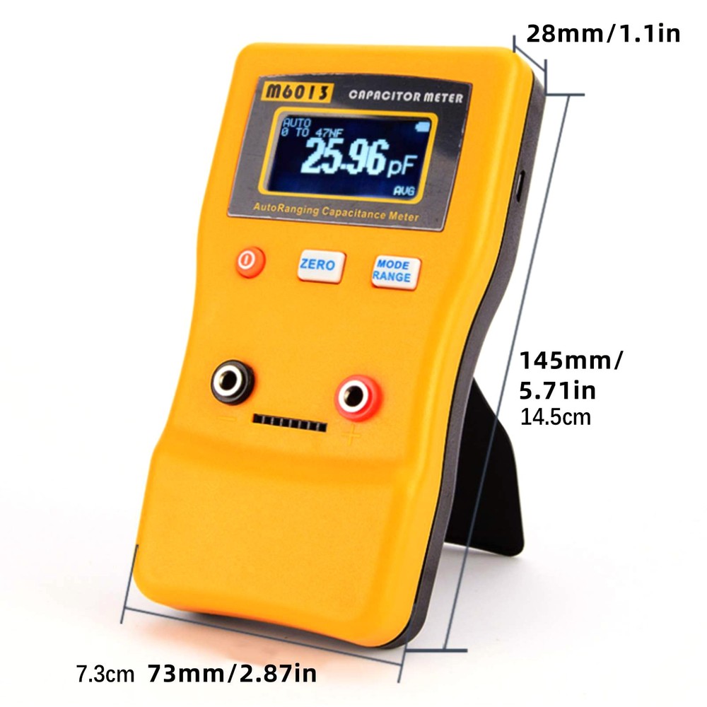 1Pc M6013 Capacitor Meter Auto Rang Measuring Capacitance Tester Instrument