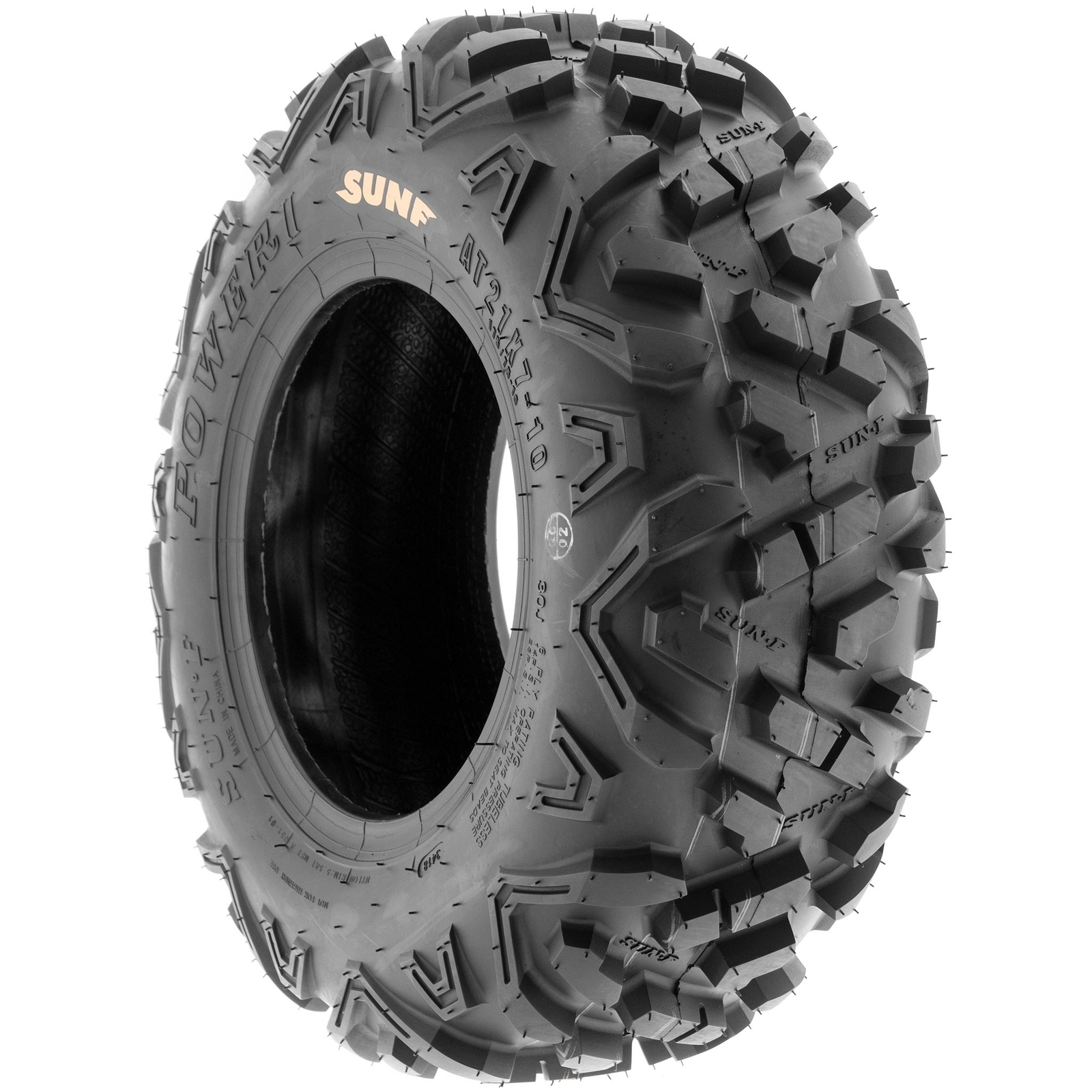 SunF 19x7-8 ATV UTV 19x7x8 All Terrain Tires 6 PR A051 - Pair of 2 POWER II