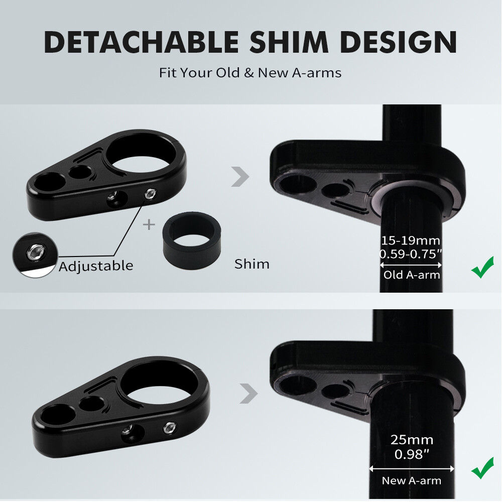 ATV Aluminum Brake Line Clamps For Yamaha Grizzly Raptor 700R Warrior 350 YFZ450