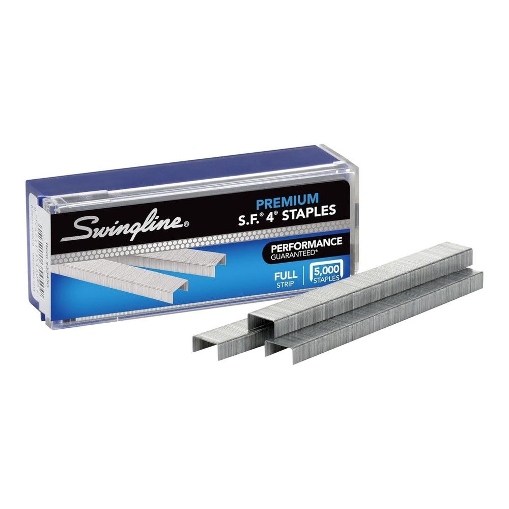 High-Performance 1/4" S.F. 4 Staples - 5000 Pack for Smooth Document Stapling