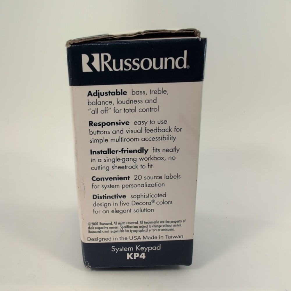 Russound KP4 System Control Keypad - Open Box