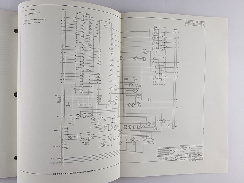 Original Vintage Motorola M6800 Microprocessor Manuals Guides Retro Computing