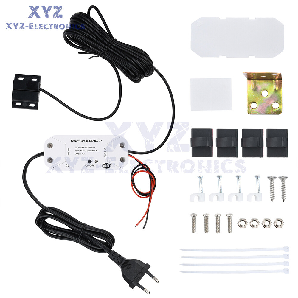 WiFi Smart Garage Door Opener Wireless APP Remote Controller Timer Voice Control