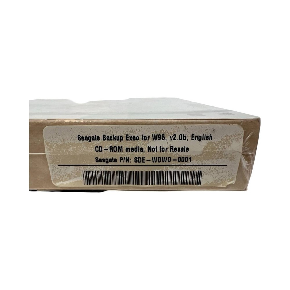 NEW Seagate Backup Exec Software for Windows 95 CD Sealed!