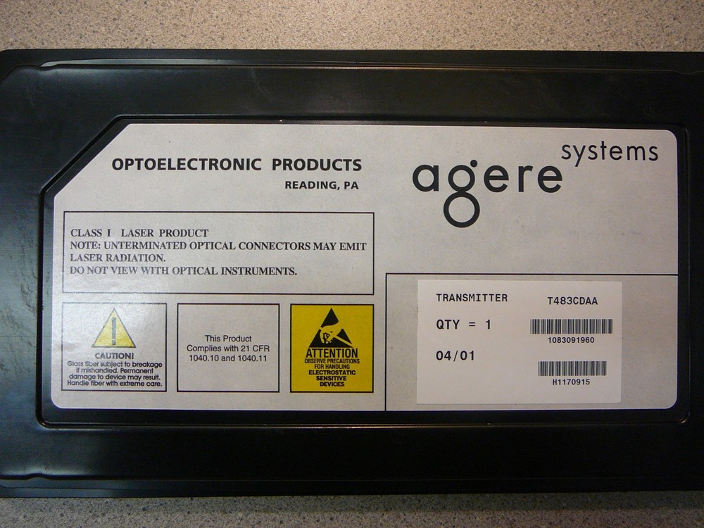 AGERE/LUCENT 2.5Gbits/s FIBER OPTIC Laser Transmitter Module-C **NEW**