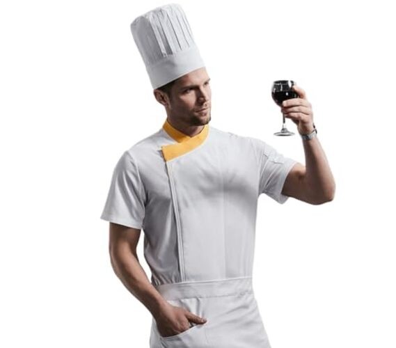 Tall Chef Hat Adjustable Elastic Baker Kitchen Cooking Grill BBQ Chef White