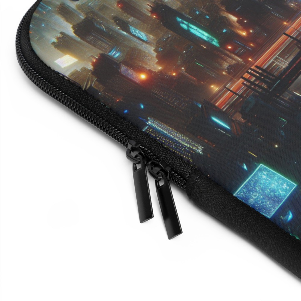 Futuristic City Laptop Sleeve, Tech Accessory, Computer Case, Gift for [...]