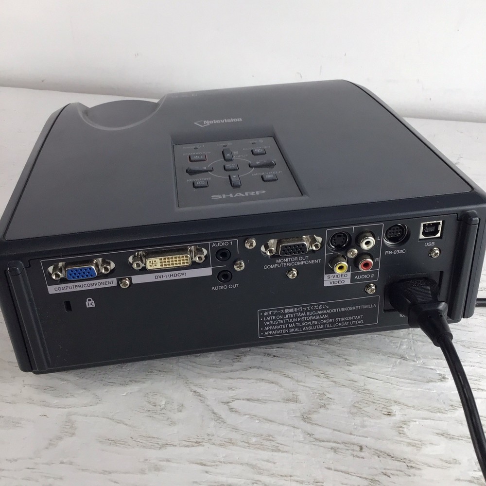 Sharp NoteVision PG-F211X DLP Projector | 554 Lamp Hrs Used, Working