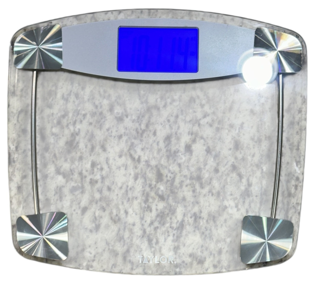 Taylor Clear Glass Digital Bath Scale Model #7604