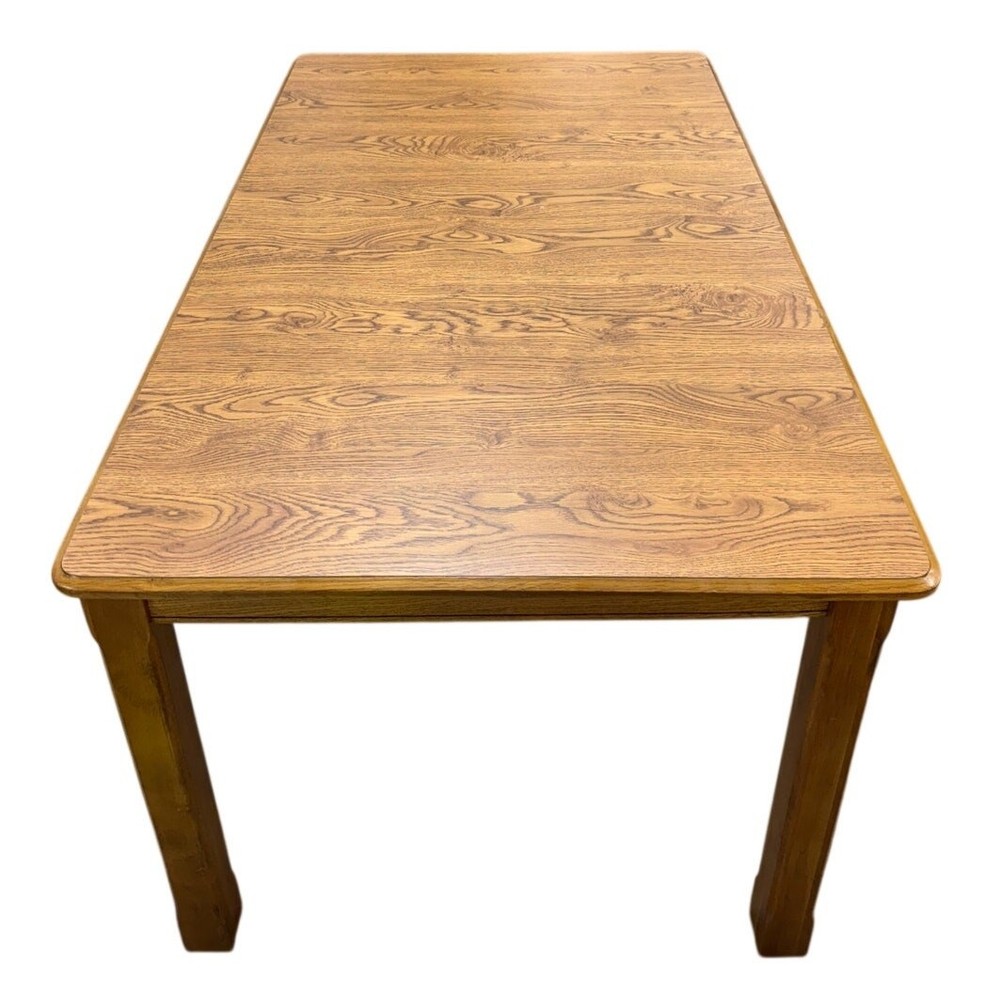 Wood Dining Table Set 4 Chairs Ladder Back