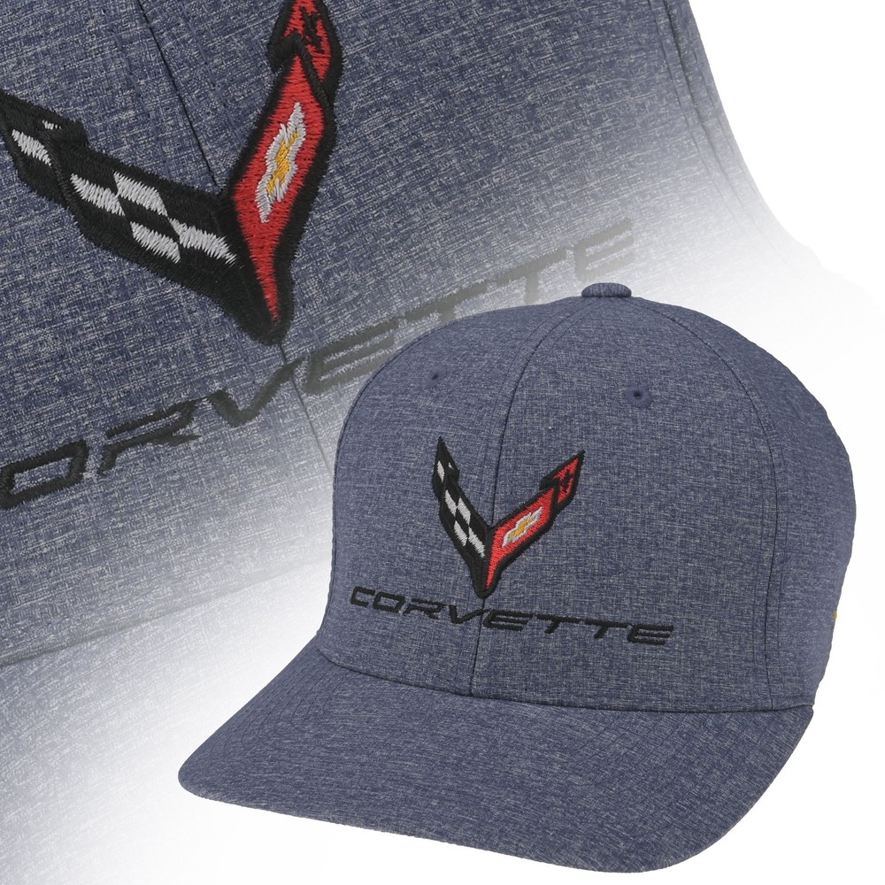 2020-2026 C8 Corvette Heather Black Flex Fit Performance Snapback Hat
