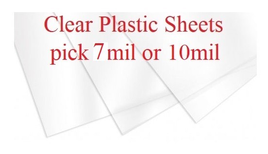 7"x10" Clear Plastic Stencil - Crab (ME174)*****