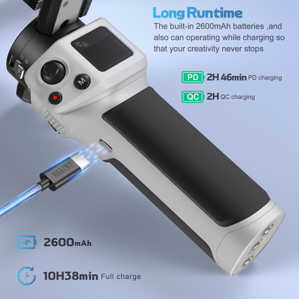 Zhiyun Weebill 3E 3-Axis Gimbal Stabilizer LCD Screen For Mirrorless Camera USED