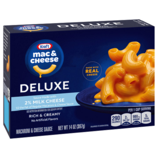 Kraft Mac & Cheese Deluxe 2% Milk Cheese