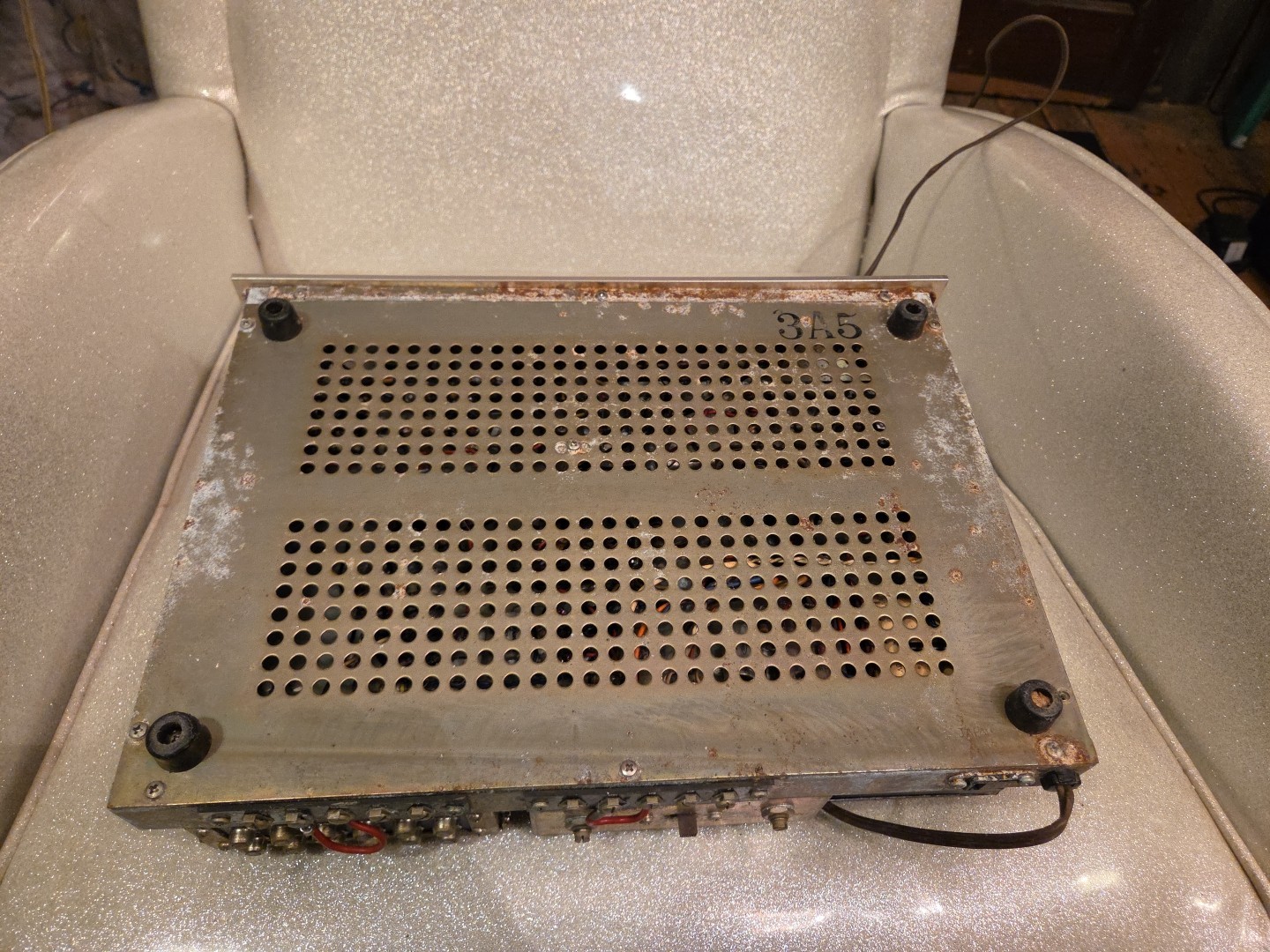 Realistic Stereo Amplifier SAF 24D For Parts Or Repair Missing Cover