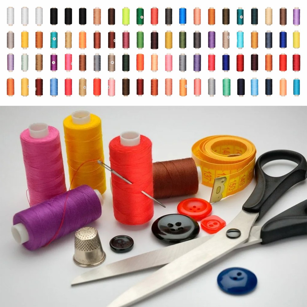 84 PCS Sewing Thread Assortment, 80 Color Thread for Sewing Machine