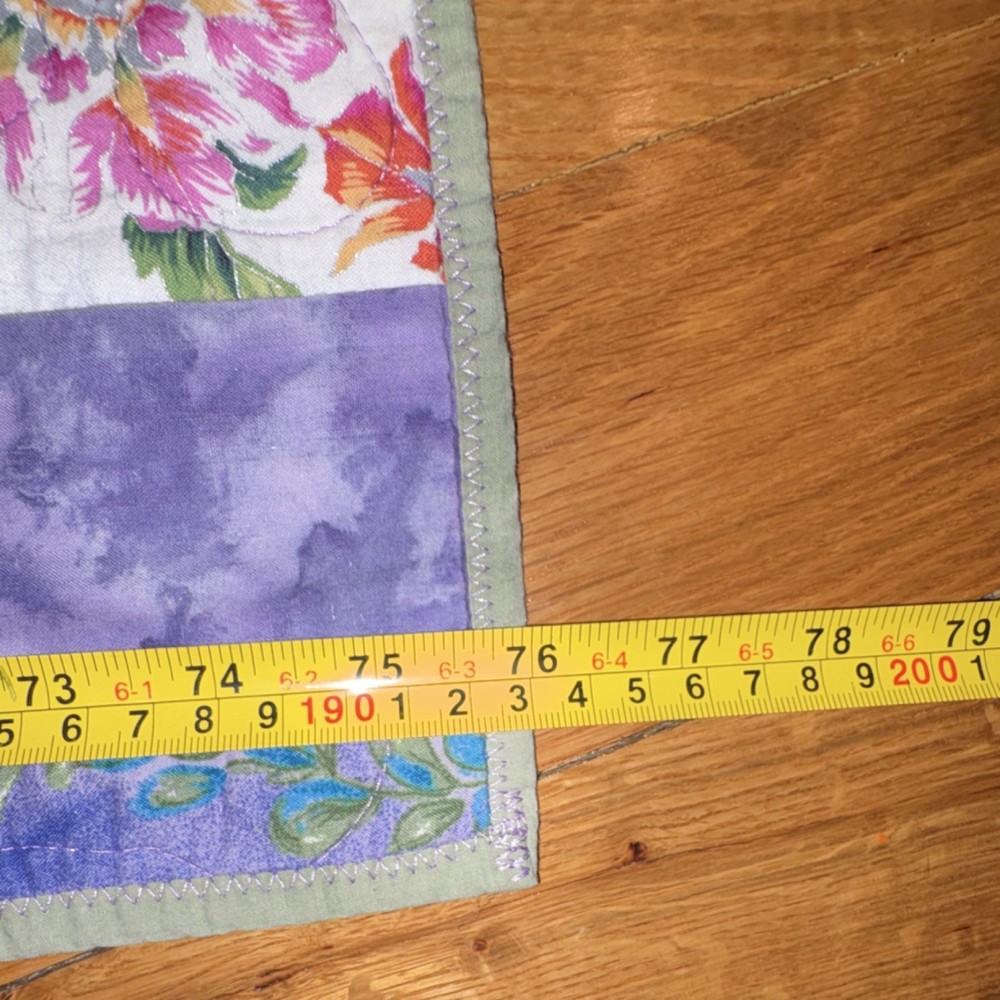 Project Linus Handmade Floral Patchwork Cotton Throw Quilt Multicolor