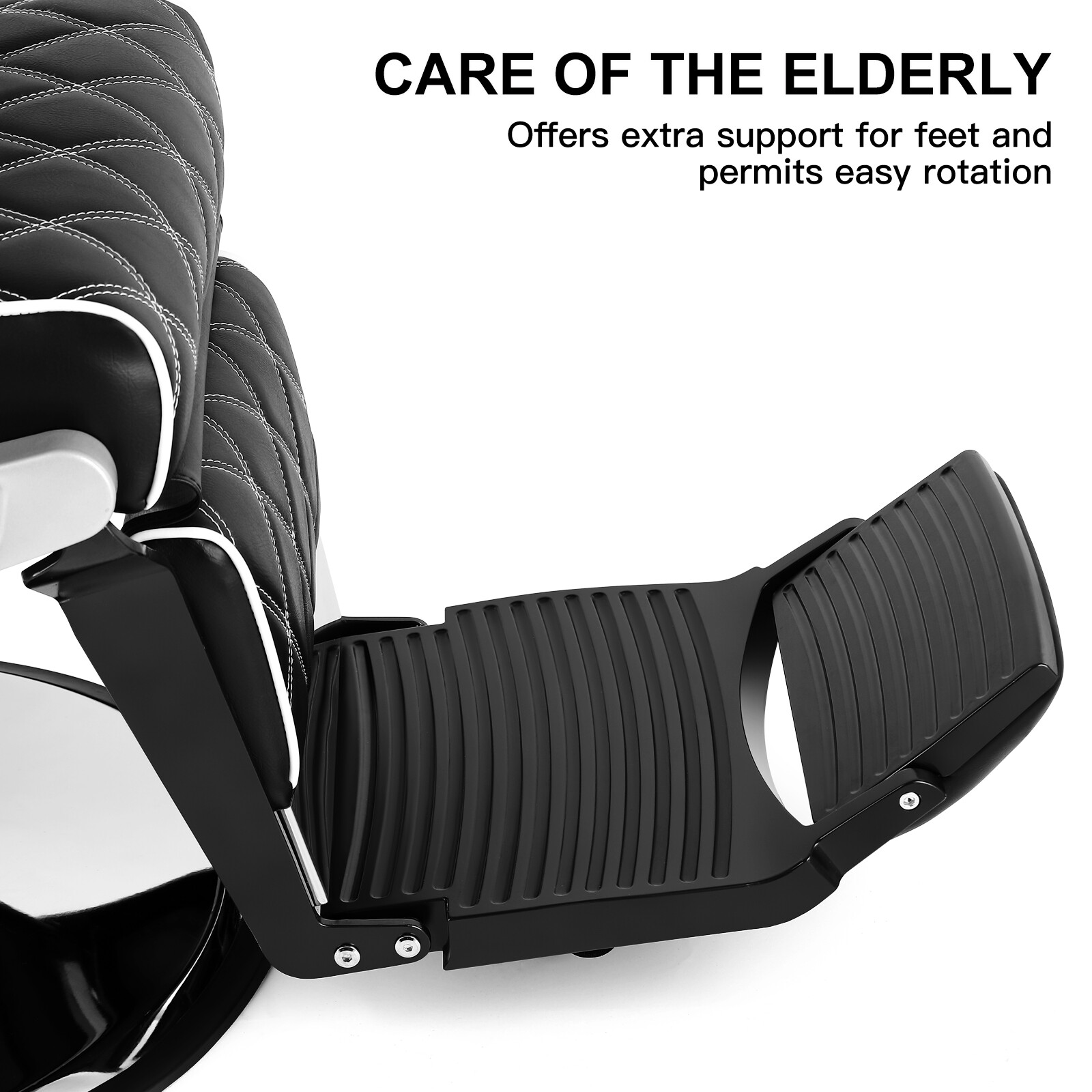 All Purpose Black Hydraulic Heavy Duty Barber Chair Recline Salon Beauty Styling